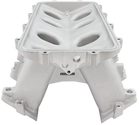 Hi Rise EFI GM LS Base Intake Modular Manifold Cathedral Port Natural AF6079-5003 - Aeroflow