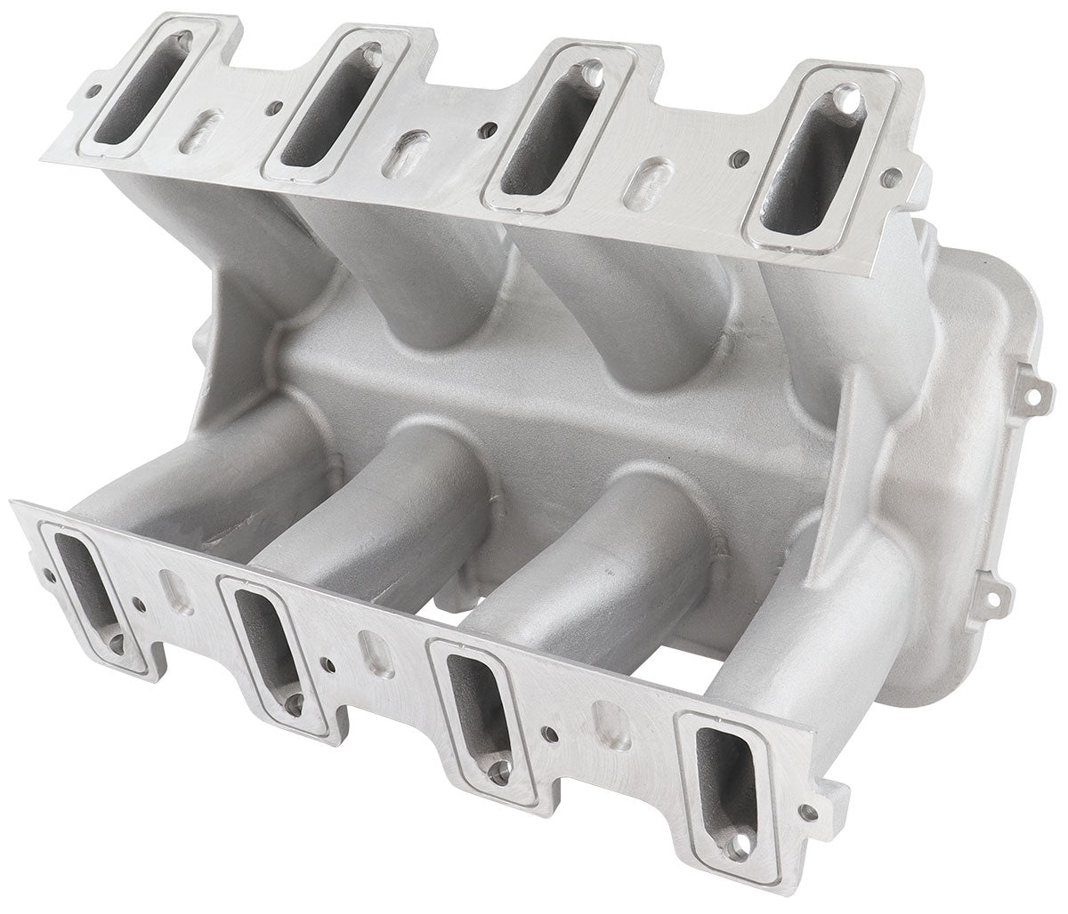 Hi Rise EFI GM LS Base Intake Modular Manifold Cathedral Port Natural AF6079-5003 - Aeroflow