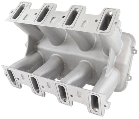 Hi Rise EFI GM LS Base Intake Modular Manifold Cathedral Port Natural AF6079-5003 - Aeroflow