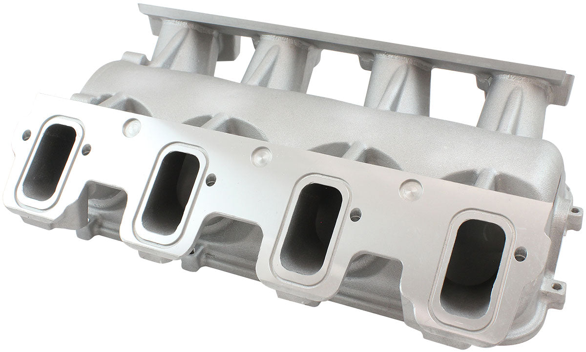 Low Rise Non EFI GM LS Base Modular Intake Mani Rectangle Port Natural AF6079-6000 - Aeroflow