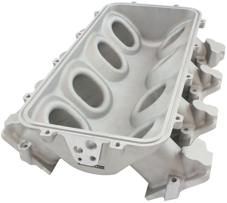 Low Rise Non EFI GM LS Base Modular Intake Mani Rectangle Port Natural AF6079-6000 - Aeroflow