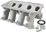 Hi Rise Non EFI GM LS Base Modular Intake Mani Rectangle Port Natural AF6079-6002 - Aeroflow