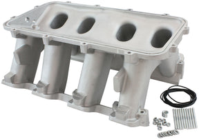 Hi Rise Non EFI GM LS Base Modular Intake Mani Rectangle Port Natural AF6079-6002 - Aeroflow