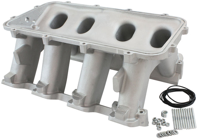 Hi Rise Non EFI GM LS Base Modular Intake Mani Rectangle Port Natural AF6079-6002 - Aeroflow
