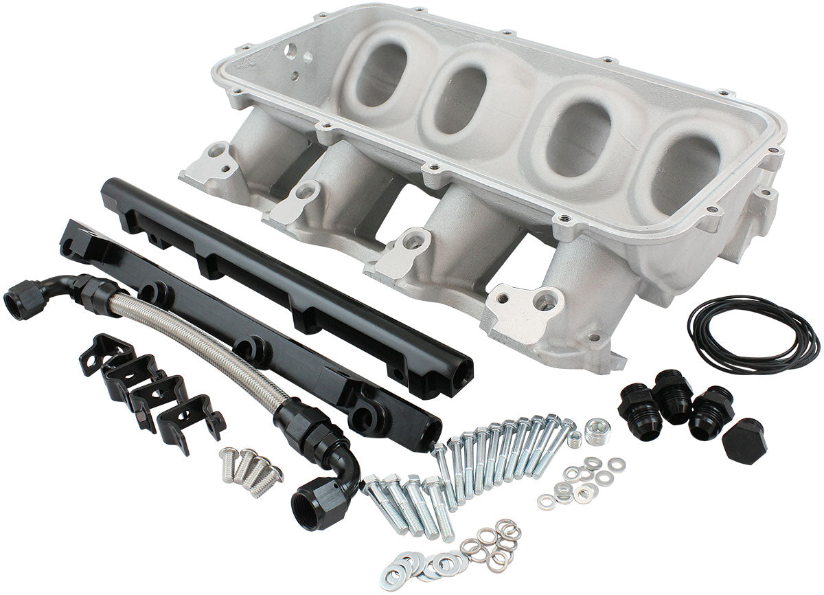 Low Rise EFI GM LS Base Intakemodular Manifold Rectangle Port Natural AF6079-6003 - Aeroflow