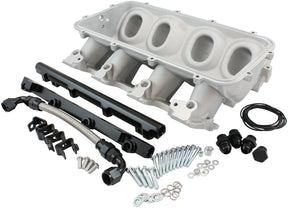Low Rise EFI GM LS Base Intakemodular Manifold Rectangle Port Natural AF6079-6003 - Aeroflow