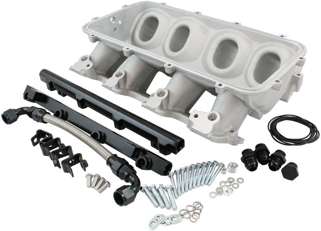 Low Rise EFI GM LS Base Intakemodular Manifold Rectangle Port Natural AF6079-6003 - Aeroflow