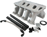 Hi Rise EFI GM LS Base Intake Modular Manifold Rectangle Port Natural AF6079-6004 - Aeroflow