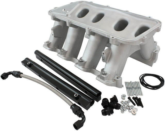 Hi Rise EFI GM LS Base Intake Modular Manifold Rectangle Port Natural AF6079-6004 - Aeroflow