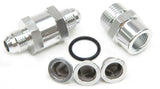 -8AN Inline Fuel & Oil Filter Silver 3X Filter 30, 80, 150 Mic AF608-08S - Aeroflow