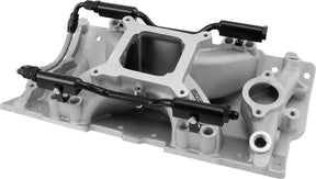 SBC EFI Air Gap Intake Manifolsingle Plane Chev 350 Natural AF6090-1000 - Aeroflow