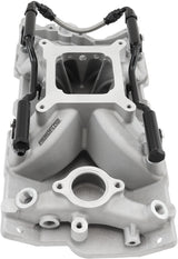 SBC EFI Air Gap Intake Manifolsingle Plane Chev 350 Natural AF6090-1000 - Aeroflow