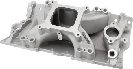 SBC EFI Air Gap Intake Manifolsingle Plane Chev 350 Natural AF6090-1000 - Aeroflow