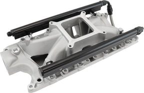 SBF EFI Air Gap Intake Manifolsingle Plane Windsor Natural Ford 302 AF6090-2000 - Aeroflow