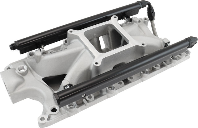 SBF EFI Air Gap Intake Manifolsingle Plane Windsor Natural Ford 302 AF6090-2000 - Aeroflow