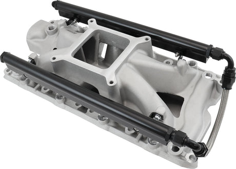 SBF EFI Air Gap Intake Manifolsingle Plane Windsor Natural Ford 302 AF6090-2000 - Aeroflow