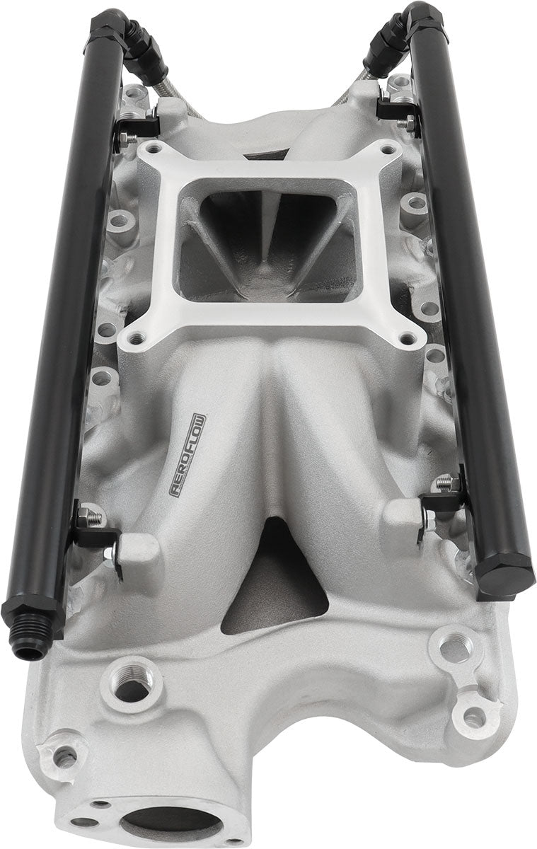 SBF EFI Air Gap Intake Manifolsingle Plane Windsor Natural Ford 302 AF6090-2000 - Aeroflow
