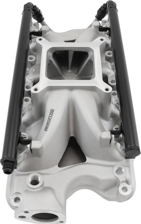 SBF EFI Air Gap Intake Manifolsingle Plane Windsor Natural Ford 302 AF6090-2000 - Aeroflow