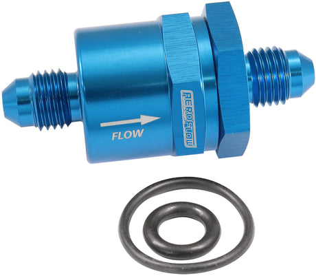 Check Valve Inline -4AN Blue / One Way Valve AF612-04 - Aeroflow