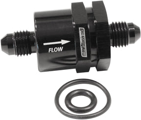 Check Valve Inline -4AN Black / One Way Valve AF612-04BLK - Aeroflow
