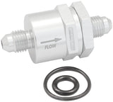Check Valve Inline -4AN Silver / One Way Valve AF612-04S - Aeroflow