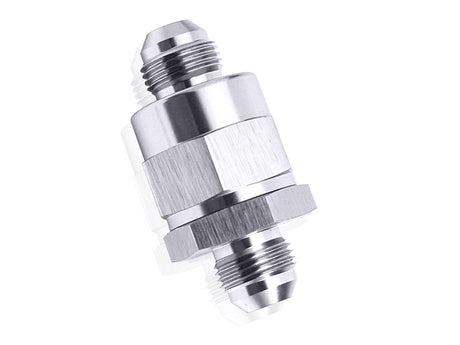 Check Valve Inline -6AN Silver / One Way Valve AF612-06S - Aeroflow