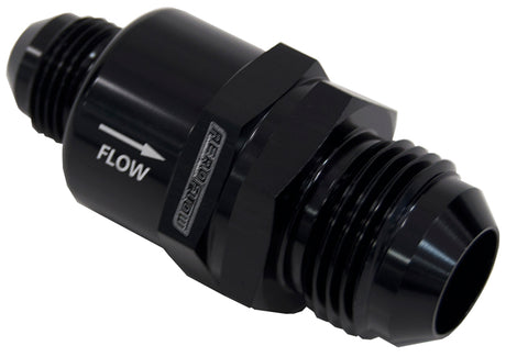 Check Valve Inline -12 To -8AN Black / One Way Valve Stepped AF612-12-08BLK - Aeroflow