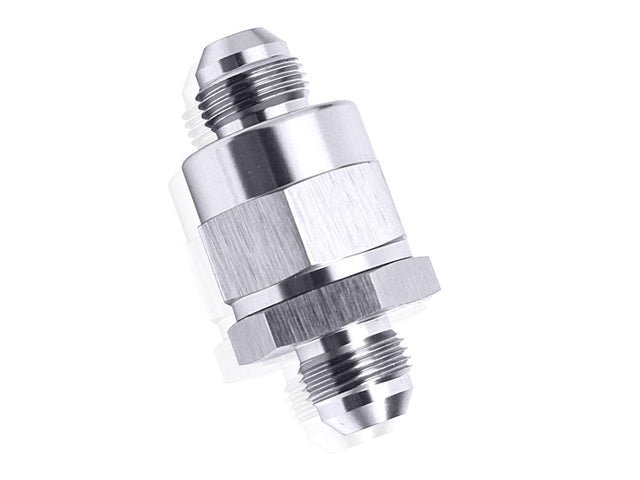 Check Valve Inline -16AN Silver / One Way Valve AF612-16S - Aeroflow