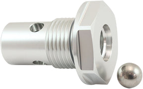 -10ORB To -6ORB Roll Over Valve Silver AF613-10S - Aeroflow