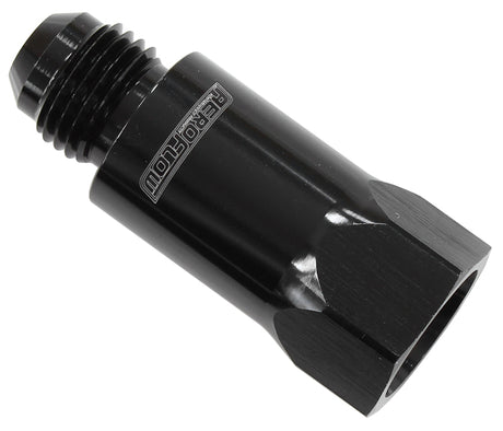 Roll Over Valve F/Male -6 ORB To Male -6AN AF614-06BLK - Aeroflow