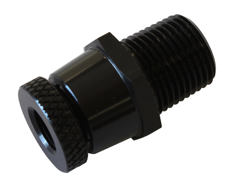 3/8" NPT Inline Tap Drain 1/8 NPT F/Male Thread For Remote AF615-01BLK - Aeroflow