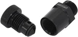 -6 ORB Inline Tap / Drain 1/8 NPT F/Male Thread For Remote AF615-02BLK - Aeroflow