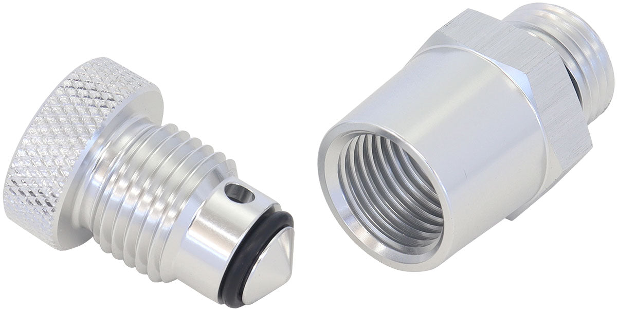 -6 ORB Inline Tap / Drain 1/8 NPT F/Male Thread For Remote AF615-02S - Aeroflow