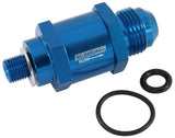 M10 x 1.0mm x -8AN Check Valve Blue Male To Male Bosch Pump AF616-08 - Aeroflow