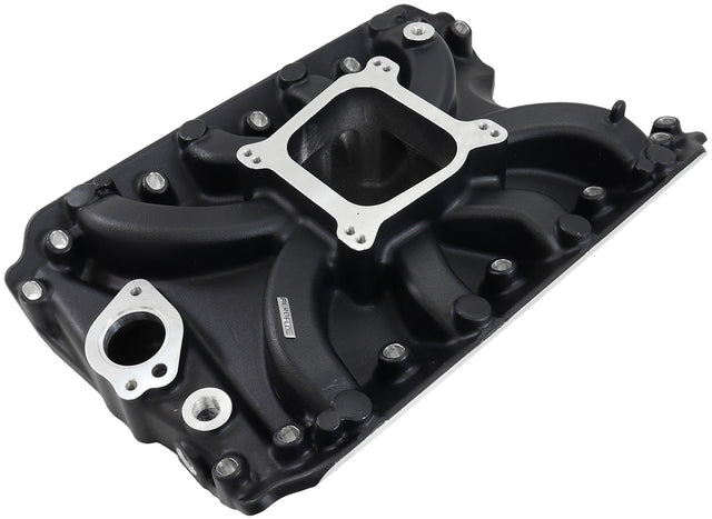 Holden 304 Vn Intake Manifold Single Plane Low Rise Black AF6200-4001 - Aeroflow