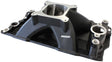 SBC Hi Rise Intake Manifold Single Plane Chev 350 Black AF6201-1000 - Aeroflow