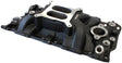 SBC Street Intake Manifold Dual Plane Chev 350 Black AF6210-1000 - Aeroflow