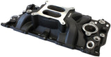 SBC Street Intake Manifold Dual Plane Chev 350 Black AF6210-1000 - Aeroflow