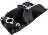 BBC Hi Rise Intake Manifold Single Plane Oval 454 Black AF6210-1002 - Aeroflow