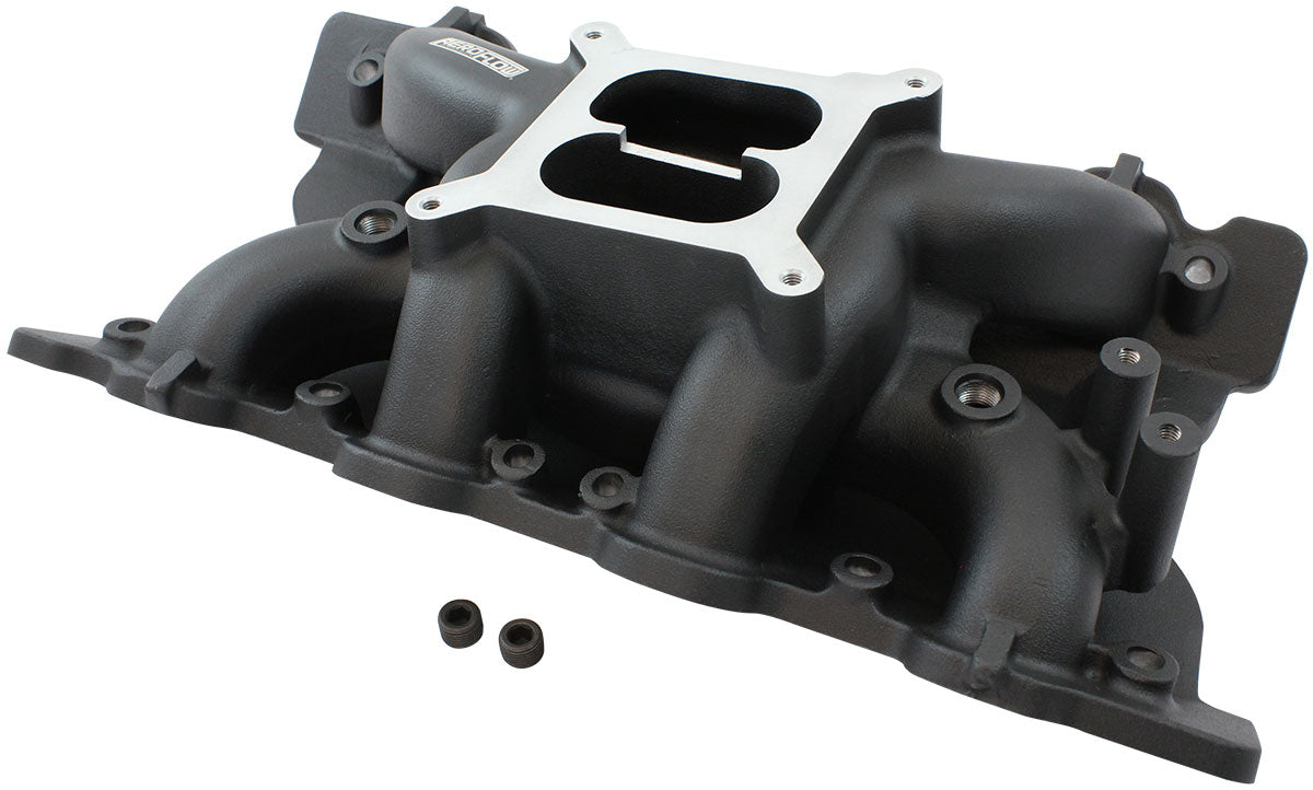 Ford Cleveland Air Gap Intake Manifold Dual Plane Black 351C AF6210-2002 - Aeroflow