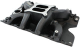 Holden 304 Vn Intake Manifold Dual Plane Air Gap Black AF6210-4000 - Aeroflow