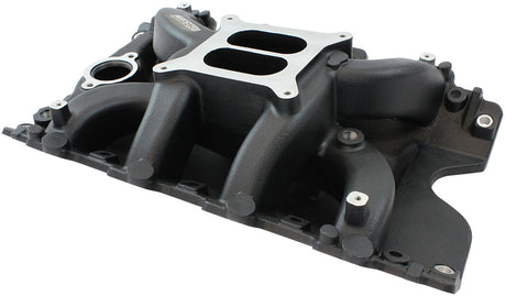 Holden 304 Vn Intake Manifold Dual Plane Air Gap Black AF6210-4000 - Aeroflow