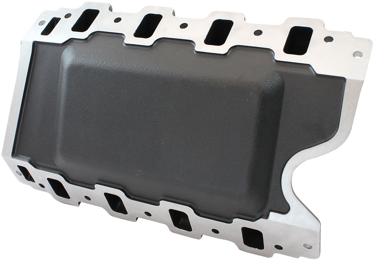 Holden 304 Vn Intake Manifold Dual Plane Air Gap Black AF6210-4000 - Aeroflow
