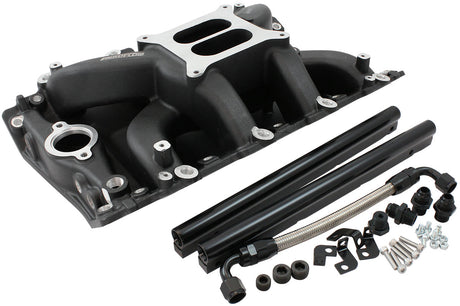 Holden 304 EFI Intake Manifolddual Plane Air Gap Black Vn AF6210-4003 - Aeroflow