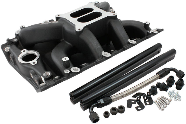 Holden 304 EFI Intake Manifolddual Plane Air Gap Black Vn AF6210-4003 - Aeroflow
