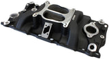 SBC Classic Intake Manifold Dual Plane Chev 350 Black AF6211-1000 - Aeroflow