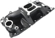 BBC Air Gap Intake Manifold Dual Plane Chev 454 Black Oval AF6211-1001 - Aeroflow