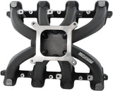 GM LS Carby Intake Manifold Cathedral Port Non-Efi LS1 LS2 Black AF6240-5000 - Aeroflow