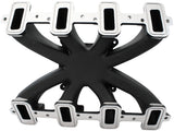 GM LS Carby Intake Manifold Cathedral Port Non-Efi LS1 LS2 Black AF6240-5000 - Aeroflow
