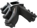 GM LS Carby Hi Rise Intake Manifold Cathedral Non EFI LS1LS2 Black - 6240-5000 AF6240-5005 - Aeroflow